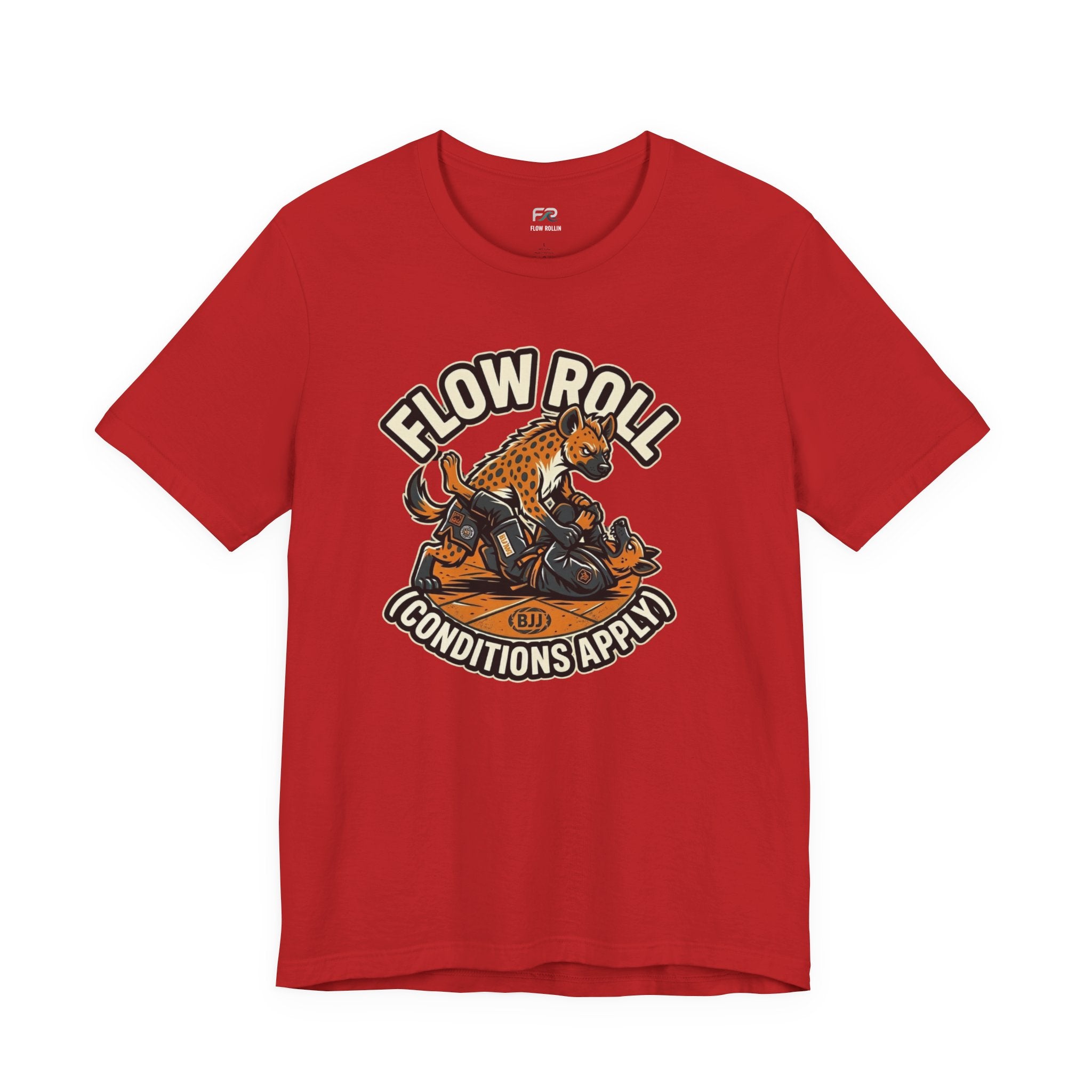 Flow Roll Lies and Conditions Apply - Funny BJJ Mascot T-Shirt