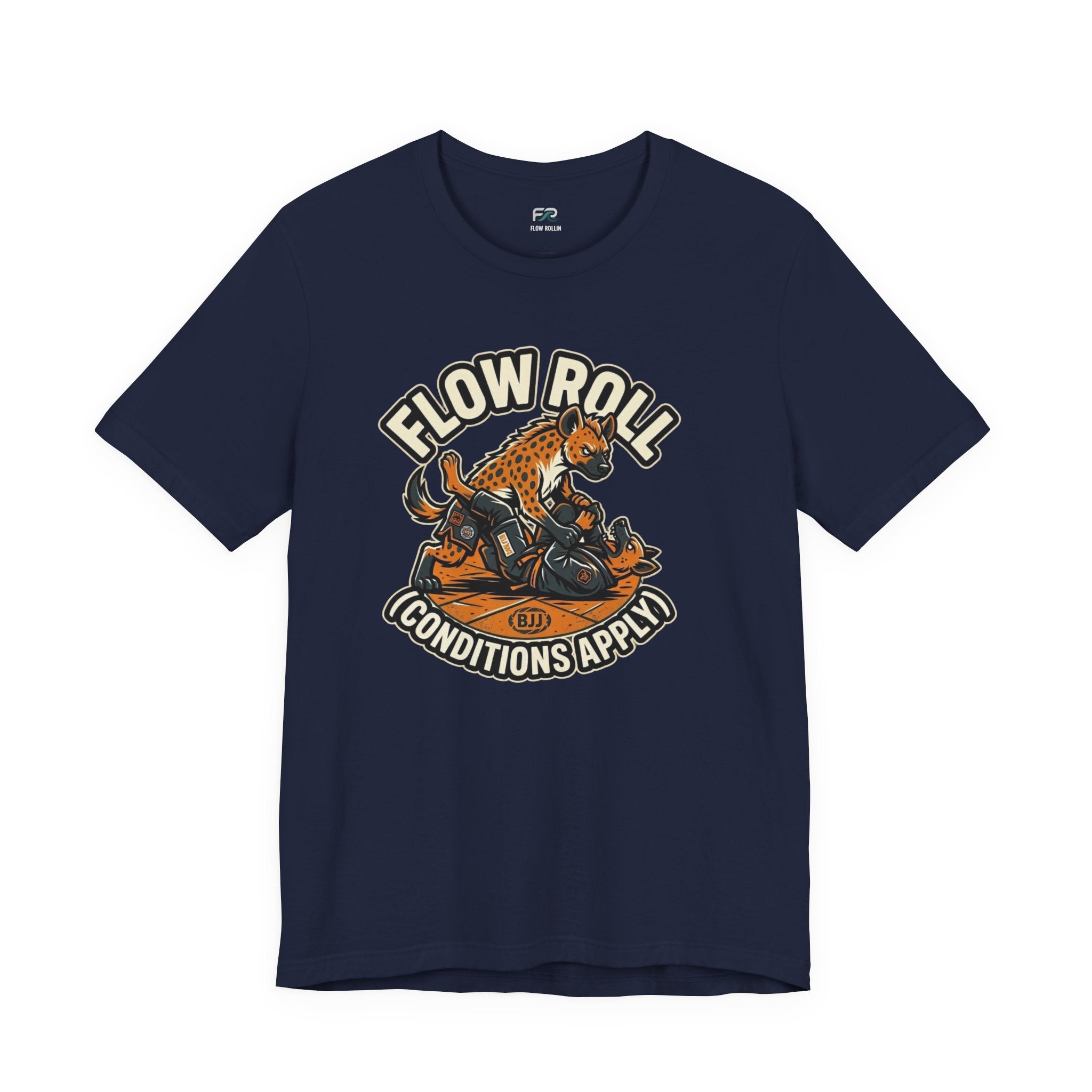 Flow Roll Lies and Conditions Apply - Funny BJJ Mascot T-Shirt